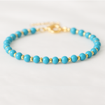 Bracelet Autoconfianza and Valentia of Turquoise Natural