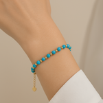 Bracelet Autoconfianza and Valentia of Turquoise Natural