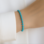 Bracelet Autoconfianza and Valentia of Turquoise Natural