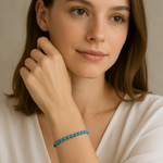 Bracelet Autoconfianza and Valentia of Turquoise Natural