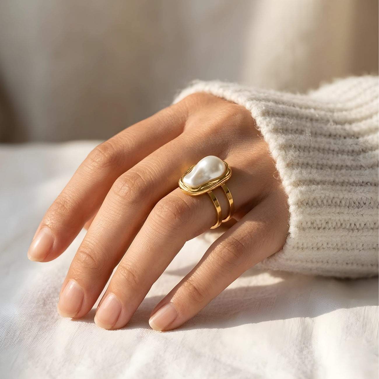 Ring Pearl Bianca