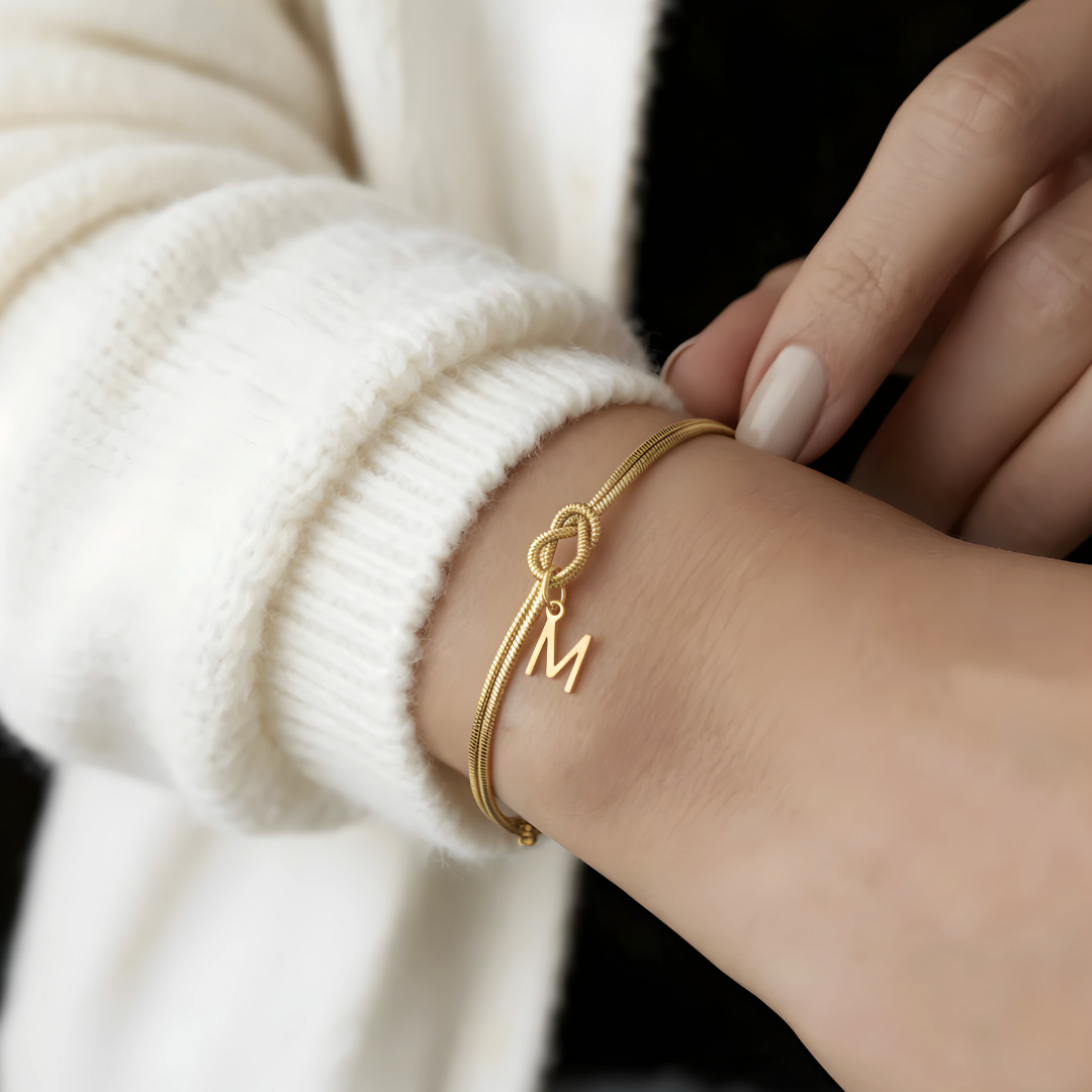 Bracelet Knot with Letter