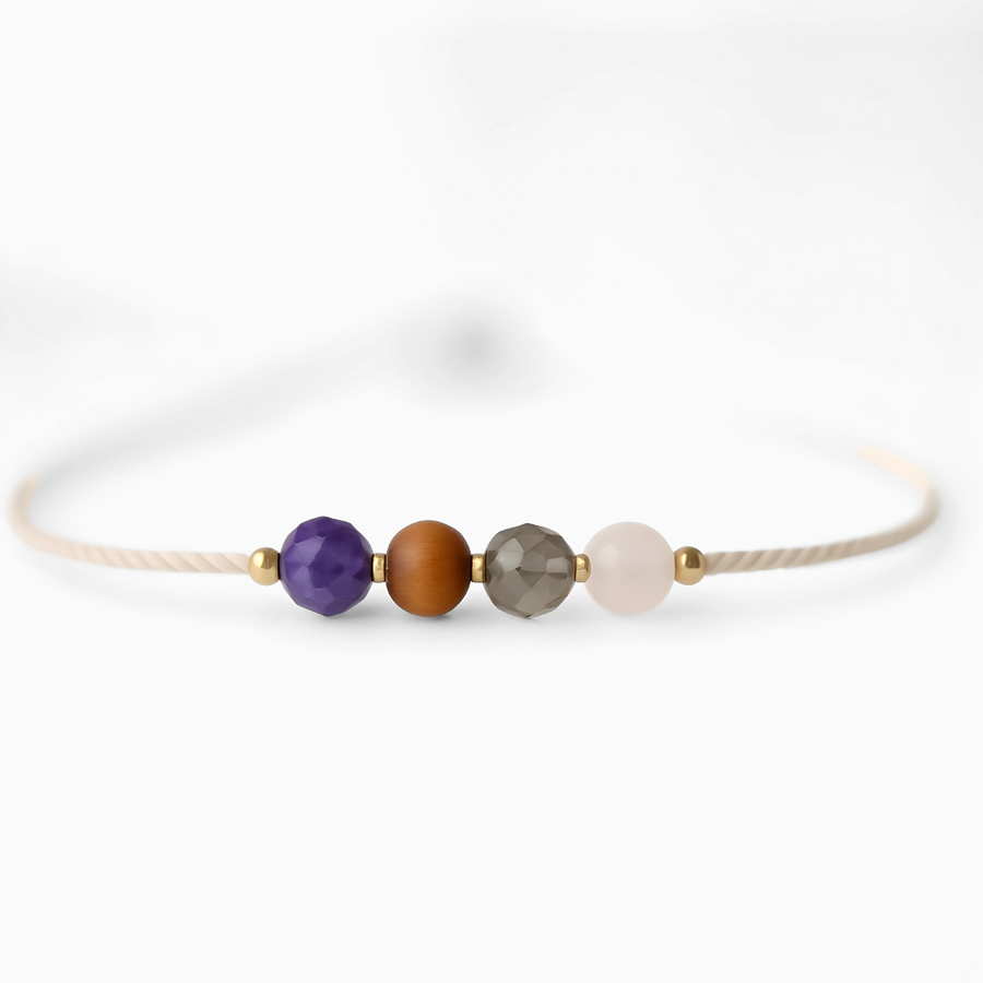 Bracelet Relief of Ansiedad Serenity and Balance with Natural Stones