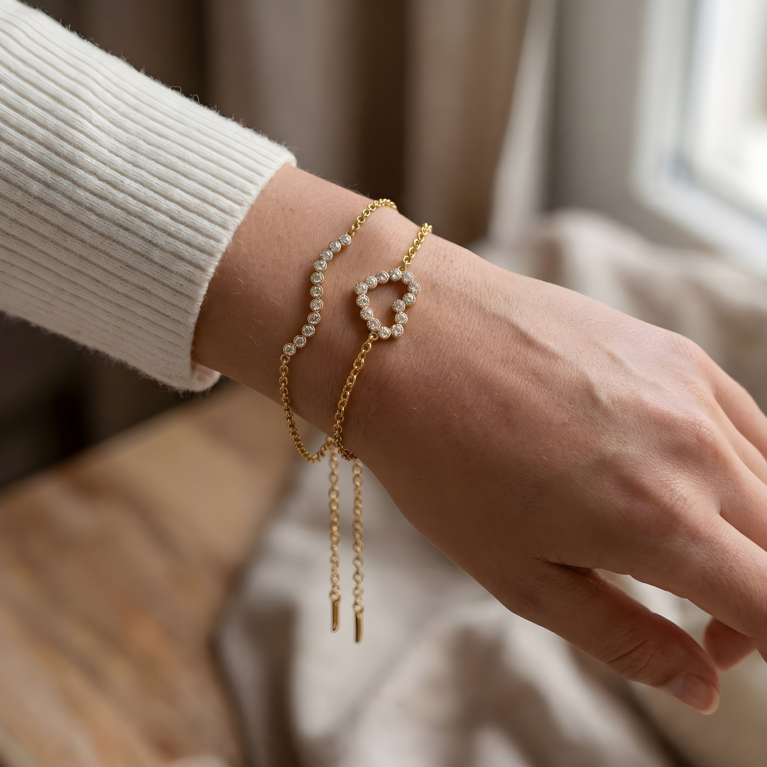 Bracelet Heart Sparkling