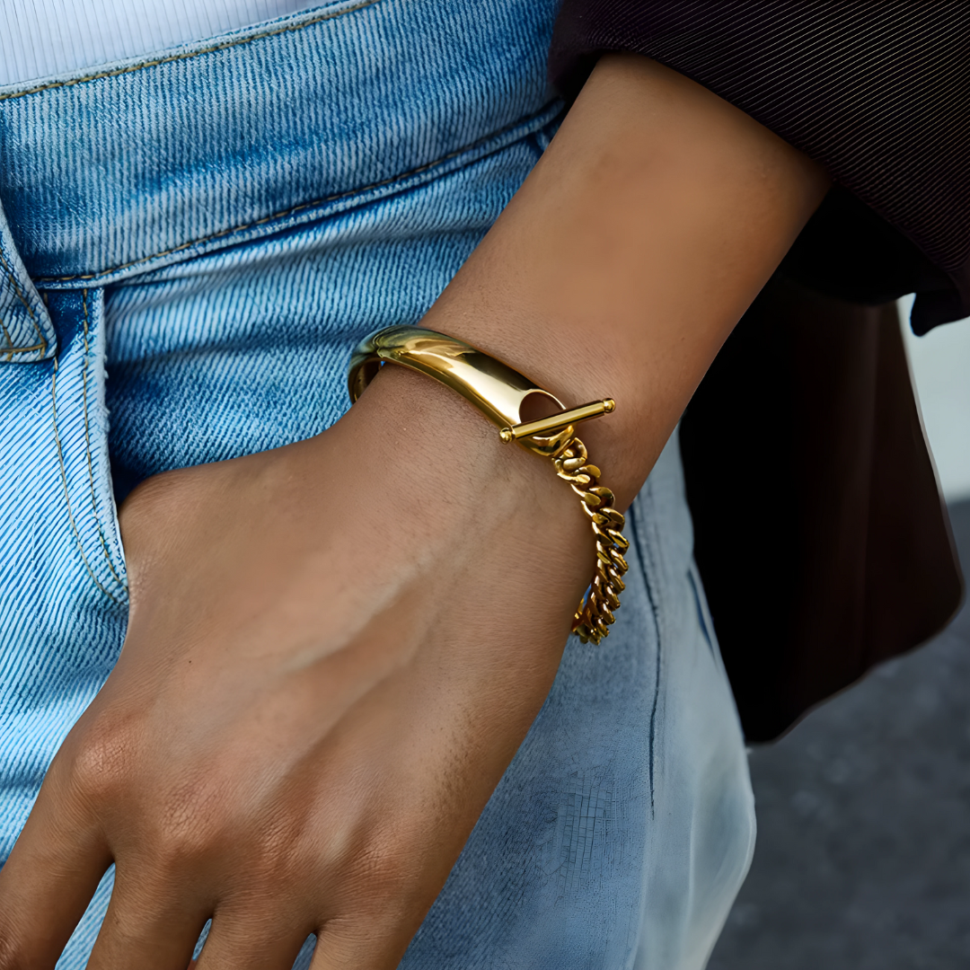 Bracelet Golden Asimetrica