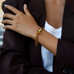 Bracelet Golden Asimetrica