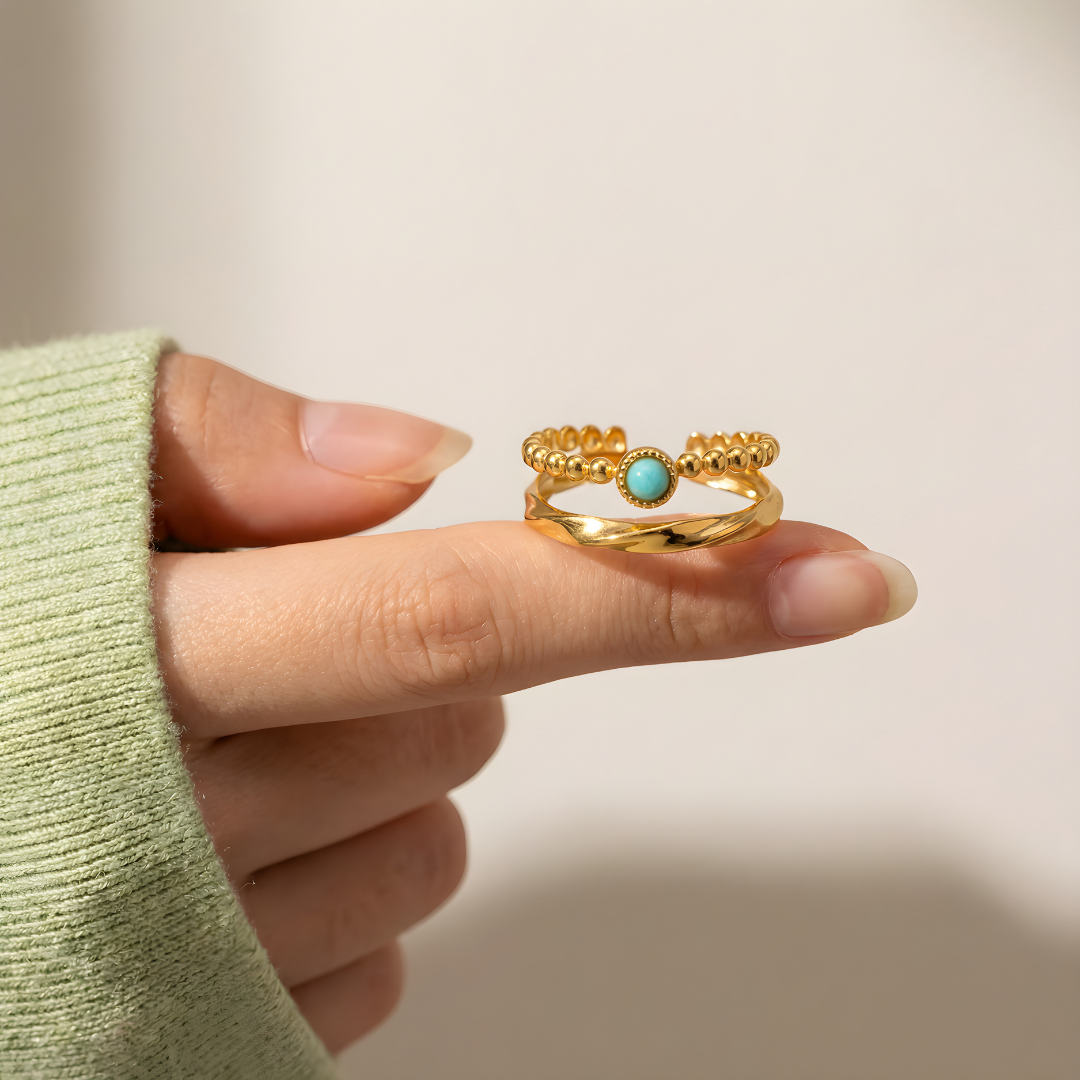 Ring Amulet Amazonite – Balance