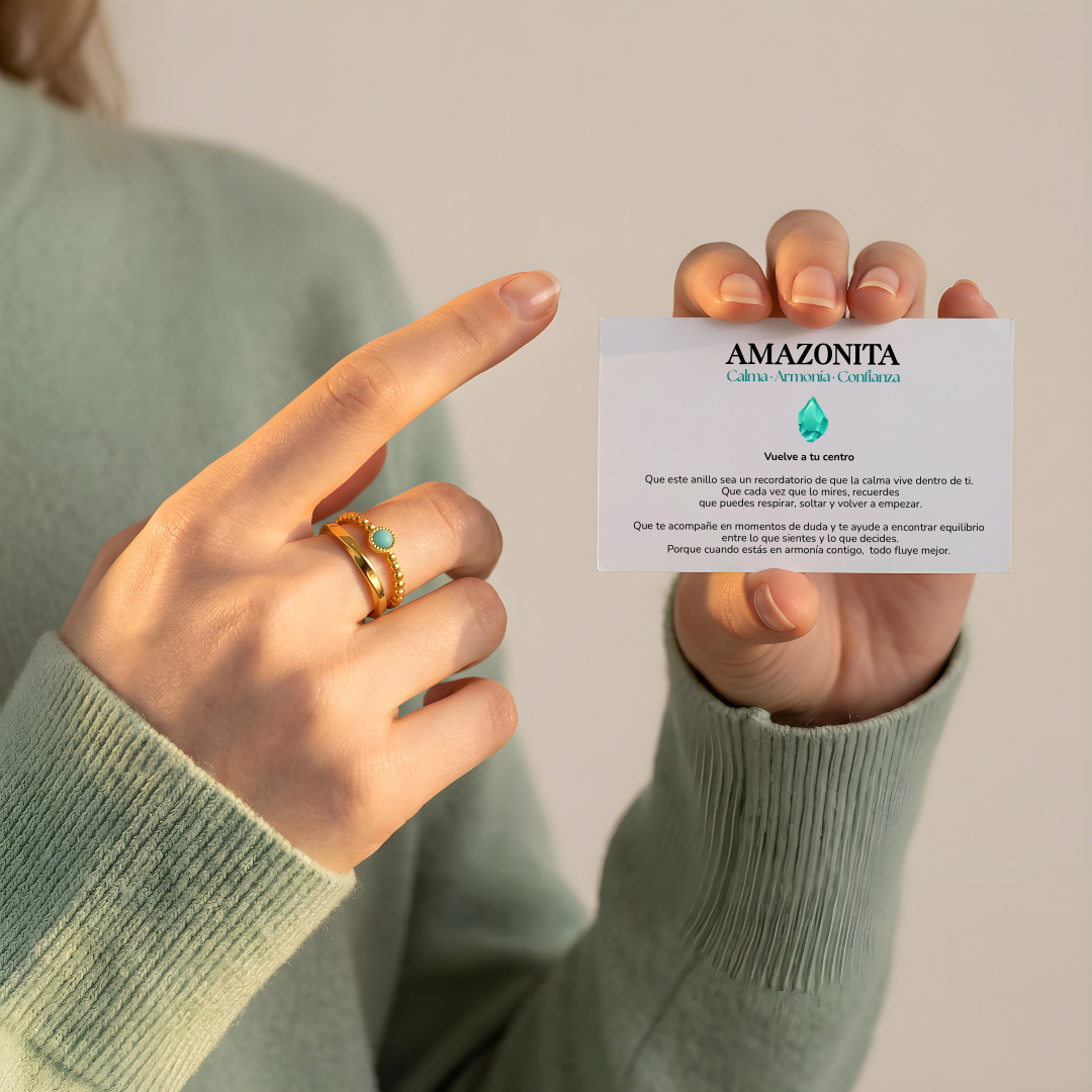 Ring Amulet Amazonite – Balance