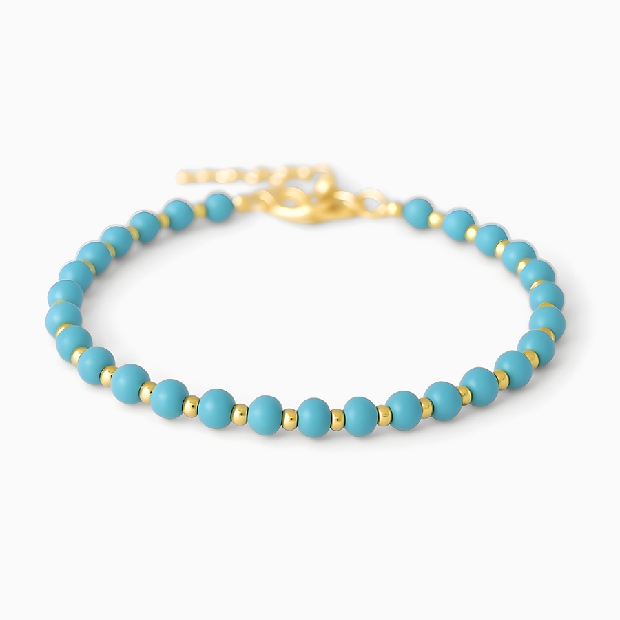 Bracelet Autoconfianza and Valentia of Turquoise Natural
