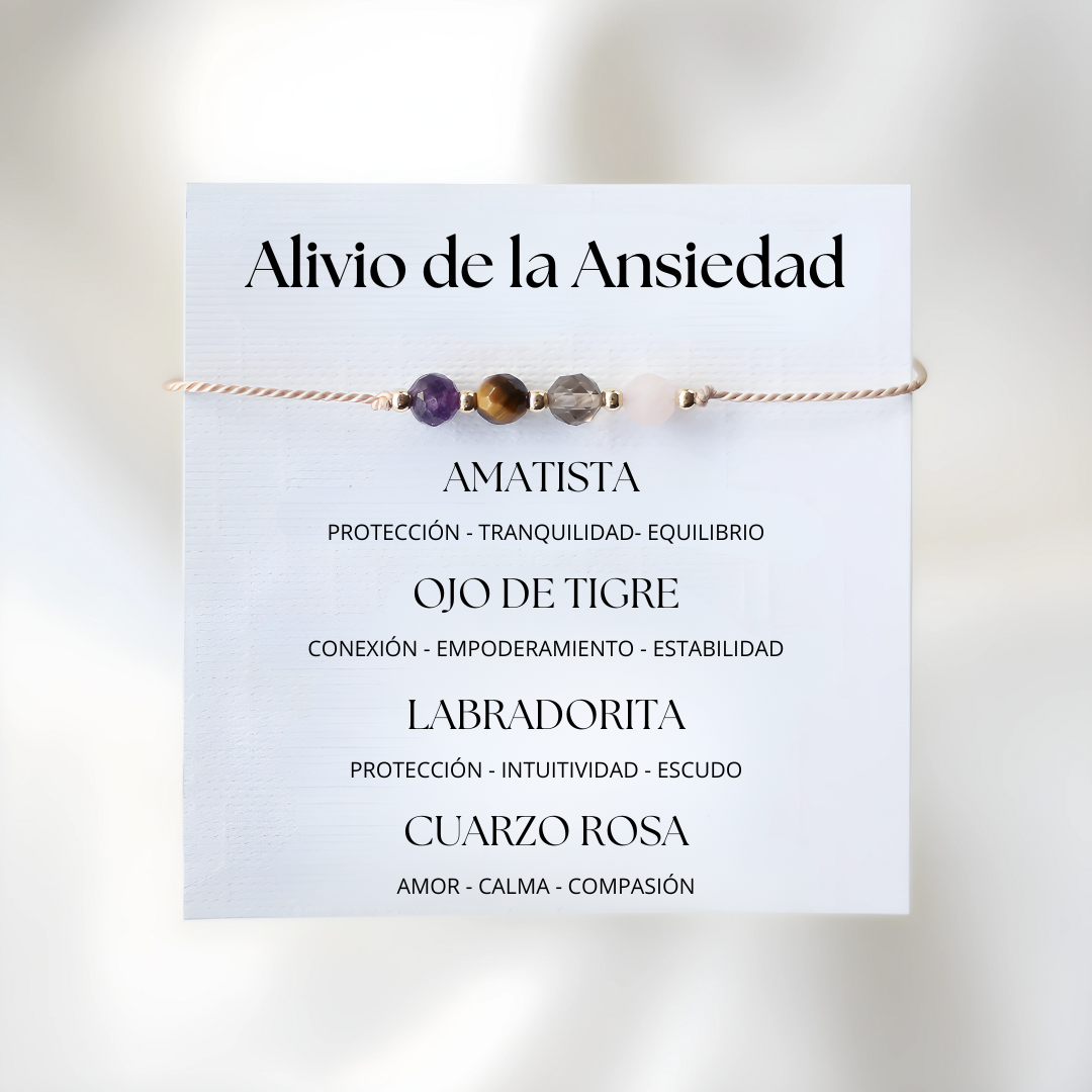 Bracelet Relief of Ansiedad Serenity and Balance with Natural Stones