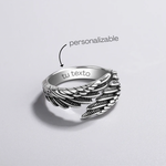 Ring Angel Wings Personalized with Name
