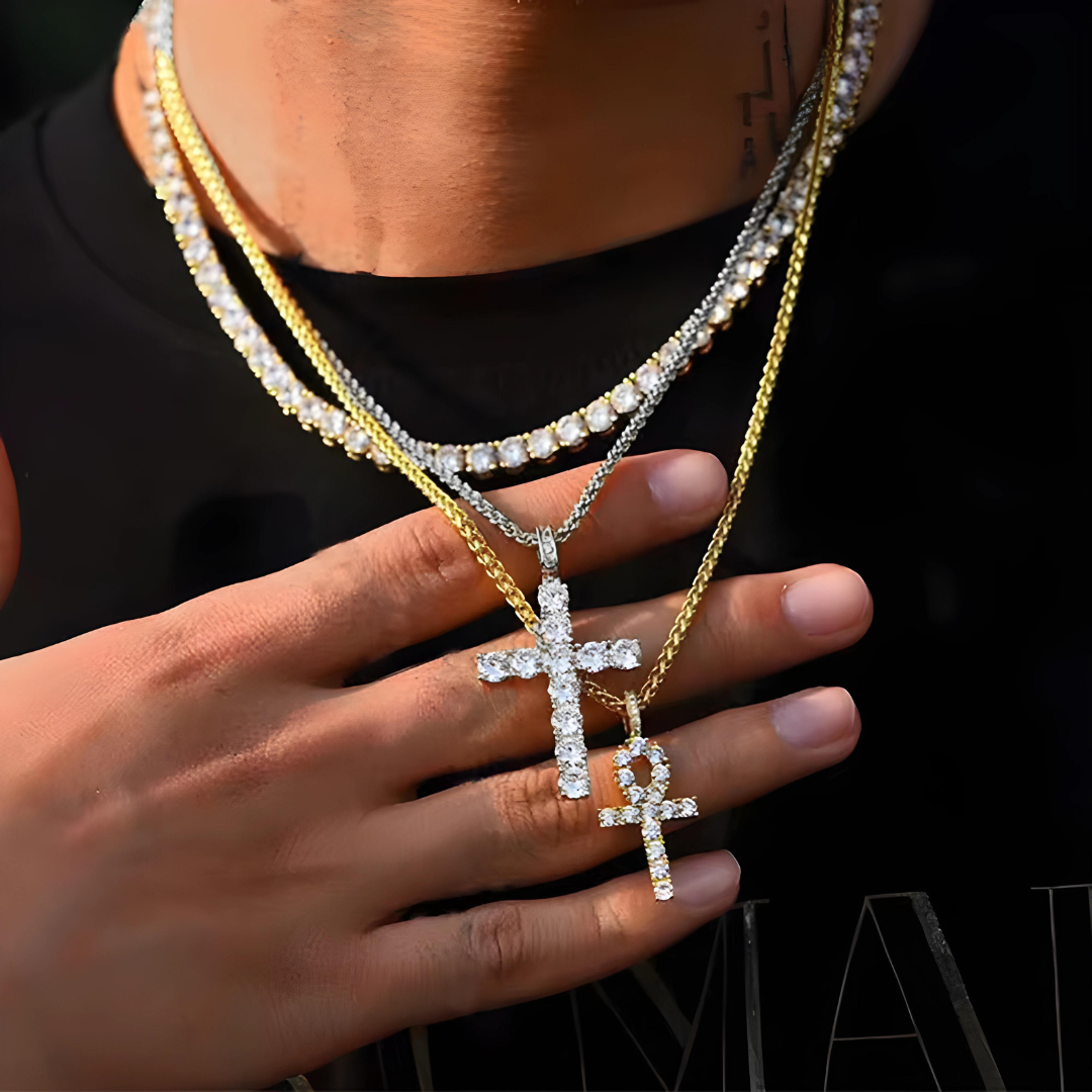 Necklace Cross Diamond