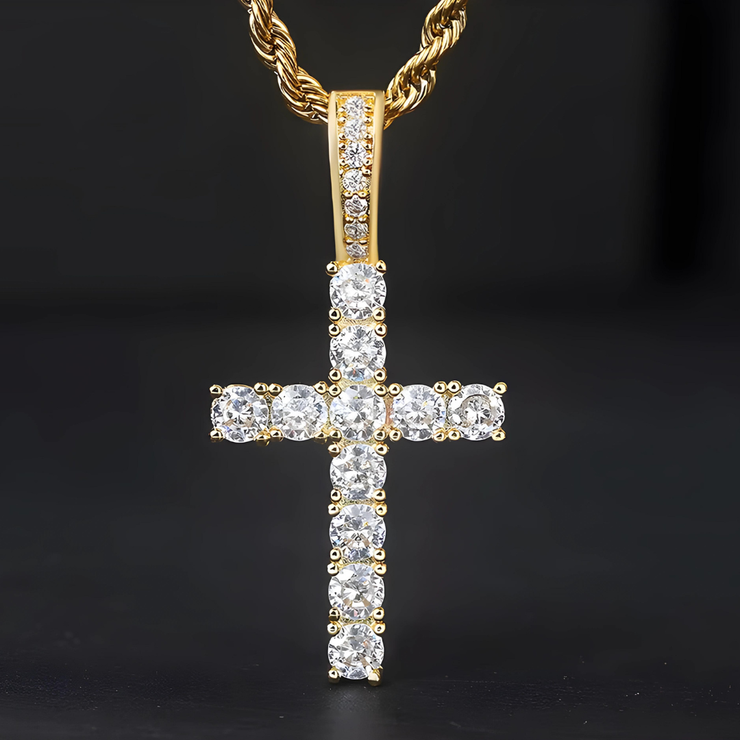 Necklace Cross Diamond
