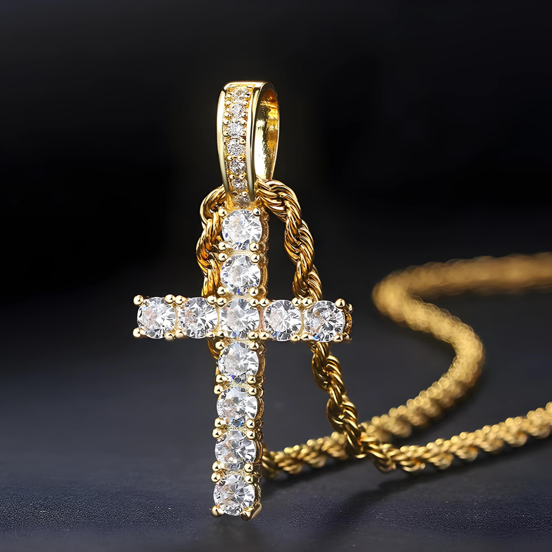 Necklace Cross Diamond