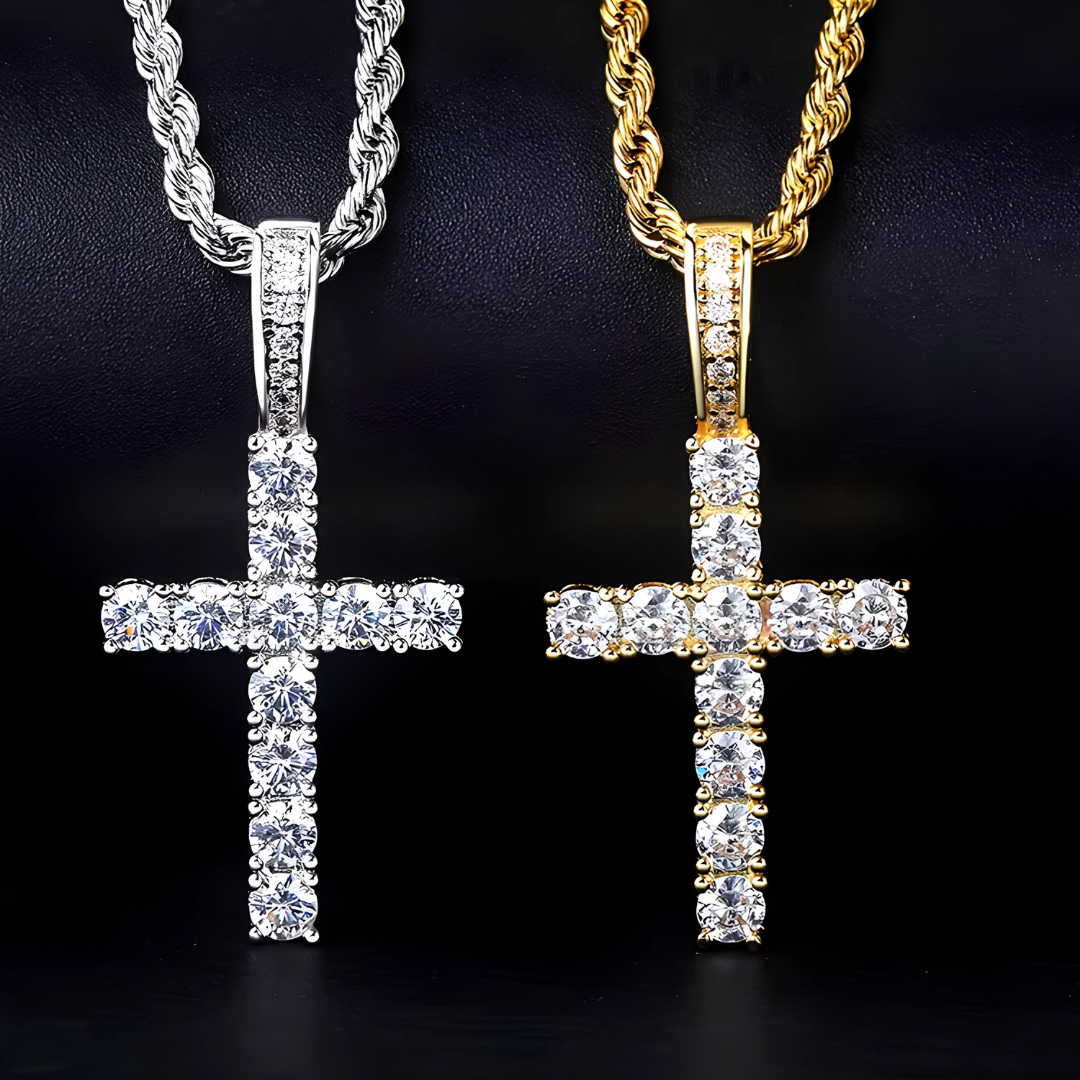 Necklace Cross Diamond