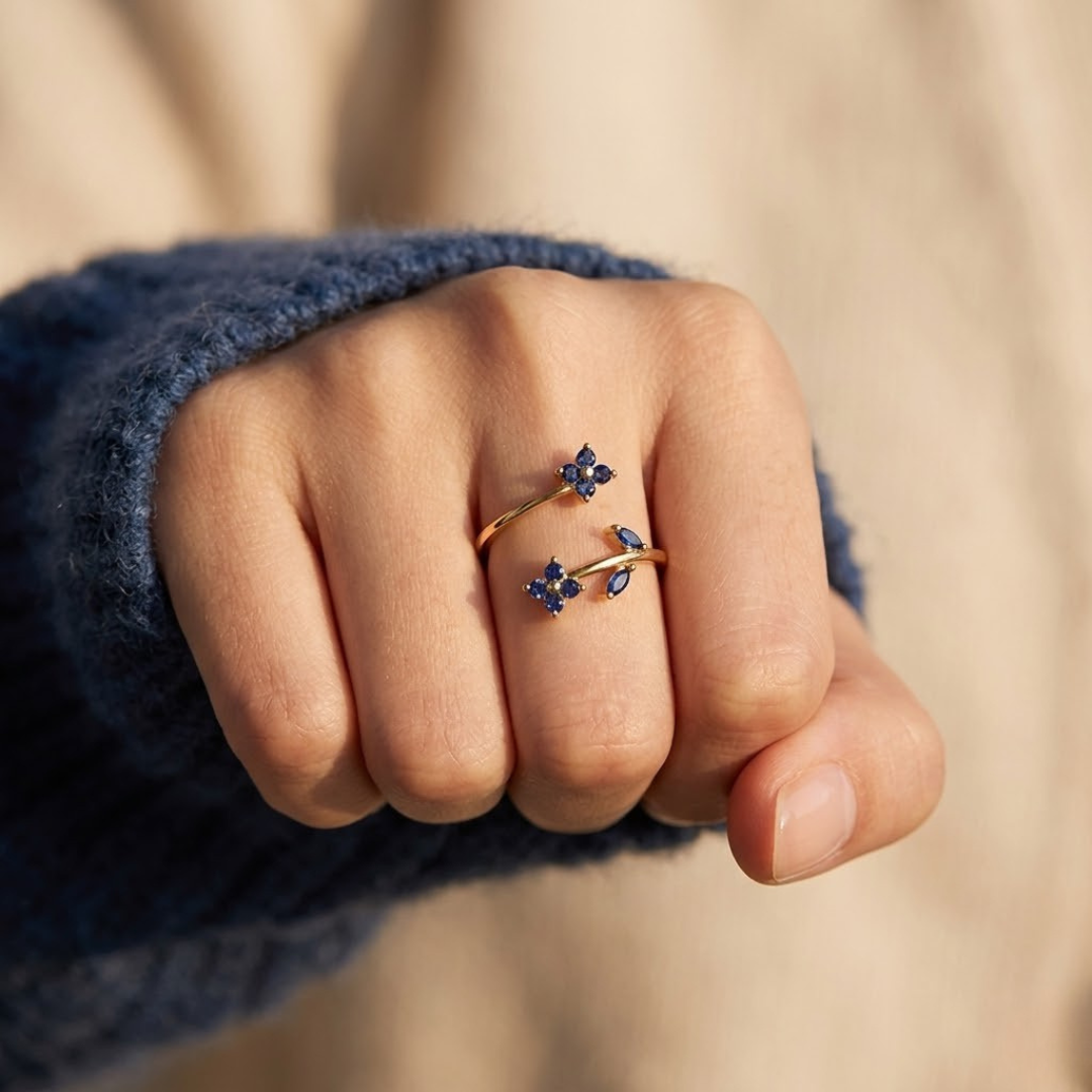 Ring Flora Sapphire