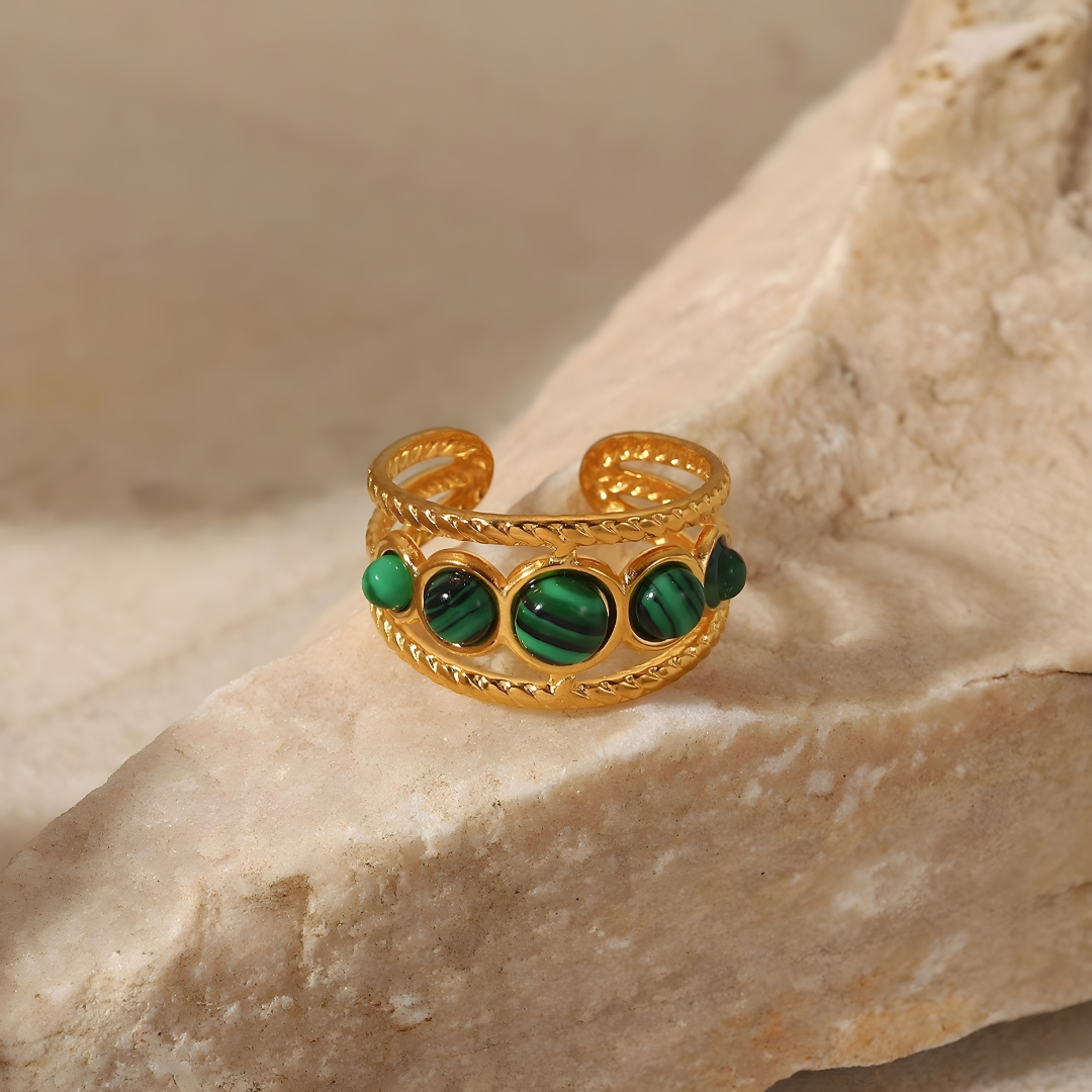 Ring Amulet Moldavite
