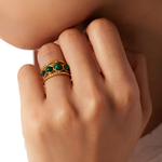 Ring Amulet Moldavite