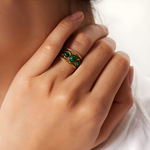 Ring Amulet Moldavite