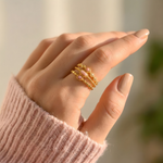 Ring Amulet Opal Rose