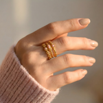 Ring Amulet Opal Rose