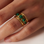 Ring Amulet Moldavite