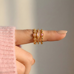 Ring Amulet Opal Rose