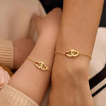 Bracelet Hearts Interlocking