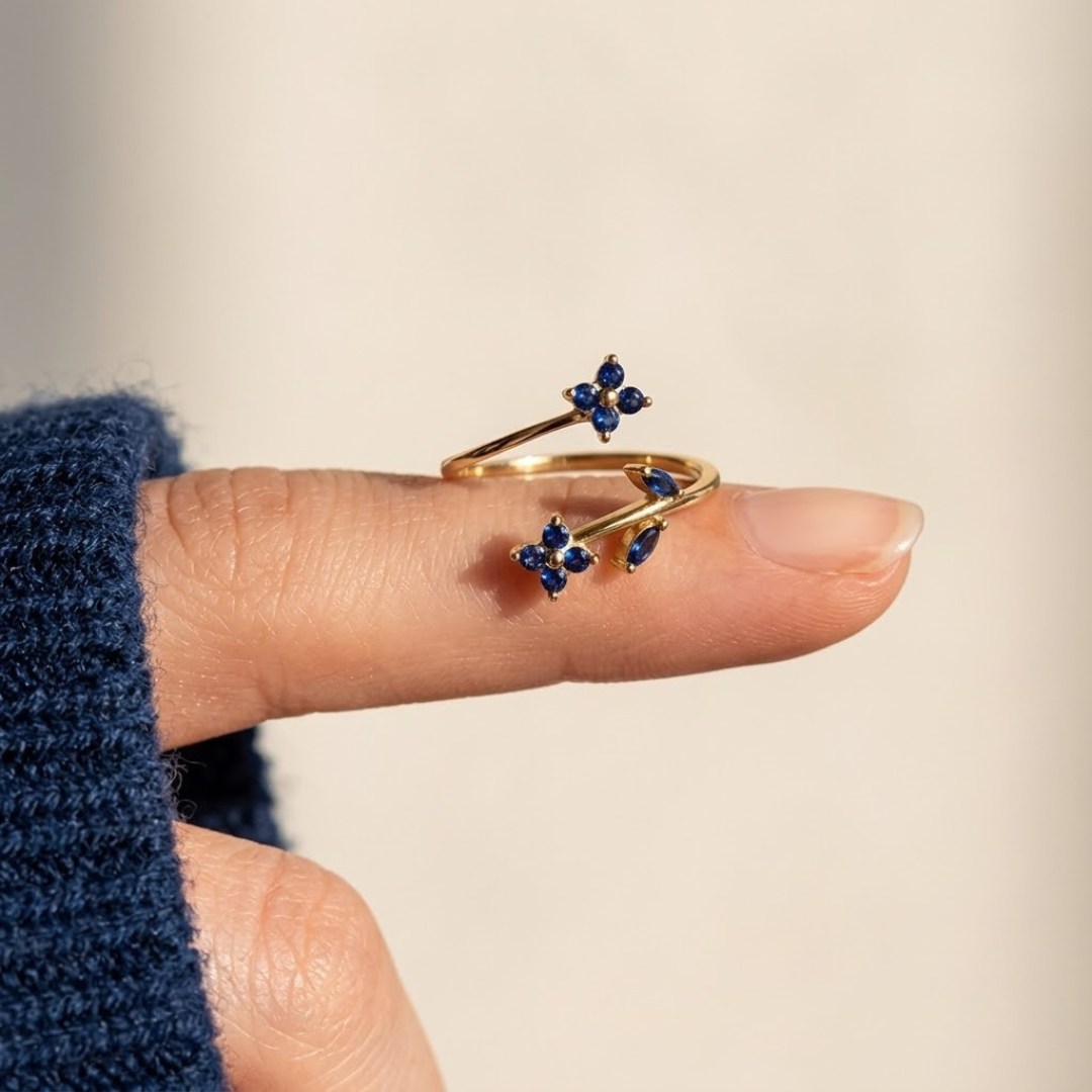 Ring Flora Sapphire