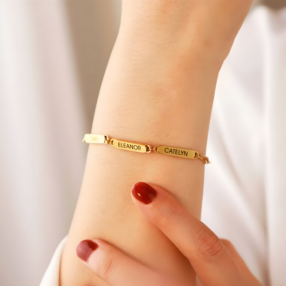 Bracelet Triple Engraved