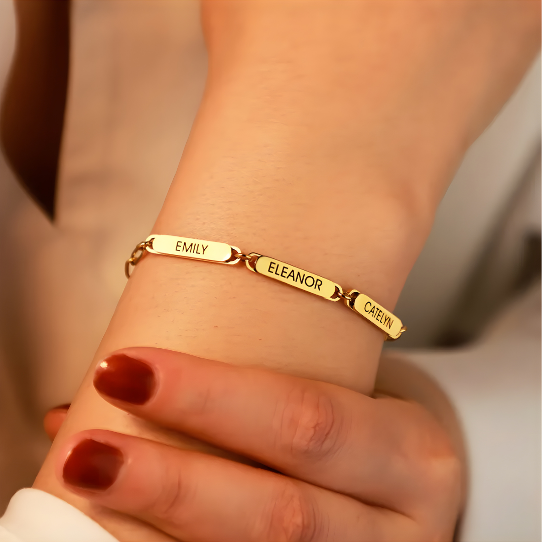 Bracelet Triple Engraved