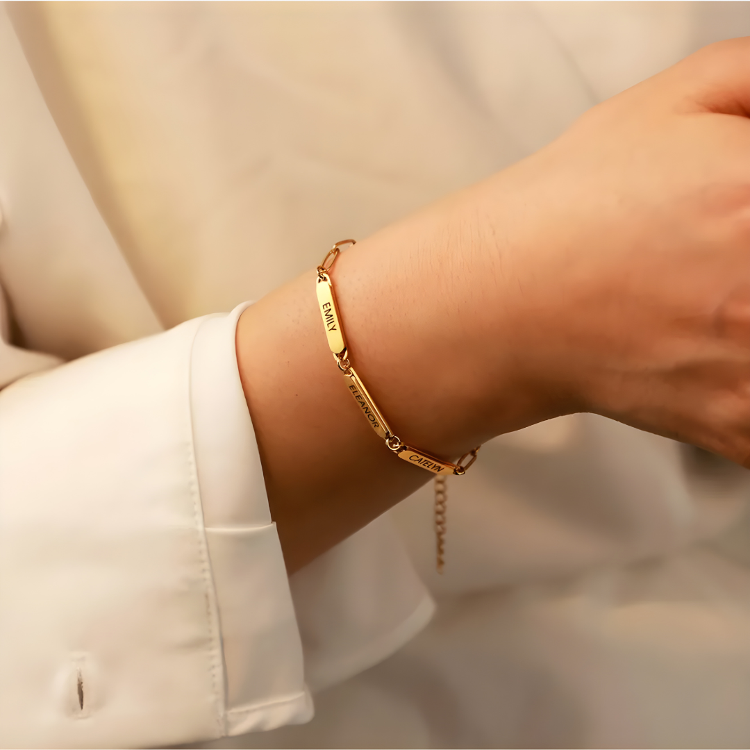 Bracelet Triple Engraved