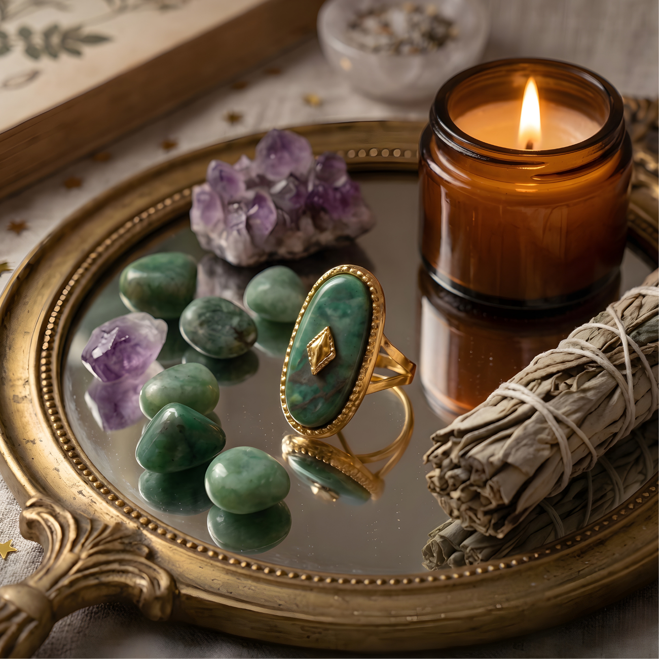 Ring Amulet Jade