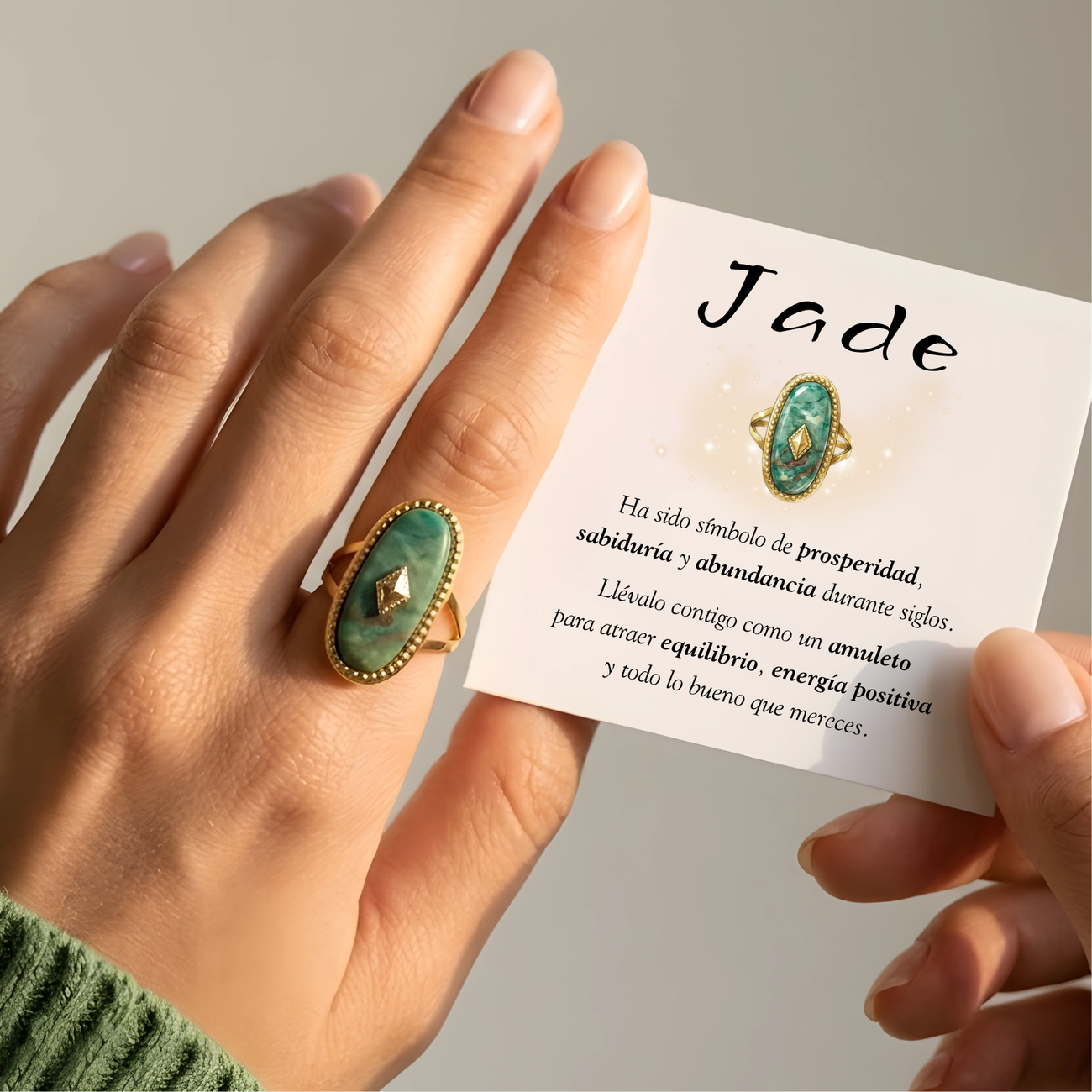 Ring Amulet Jade