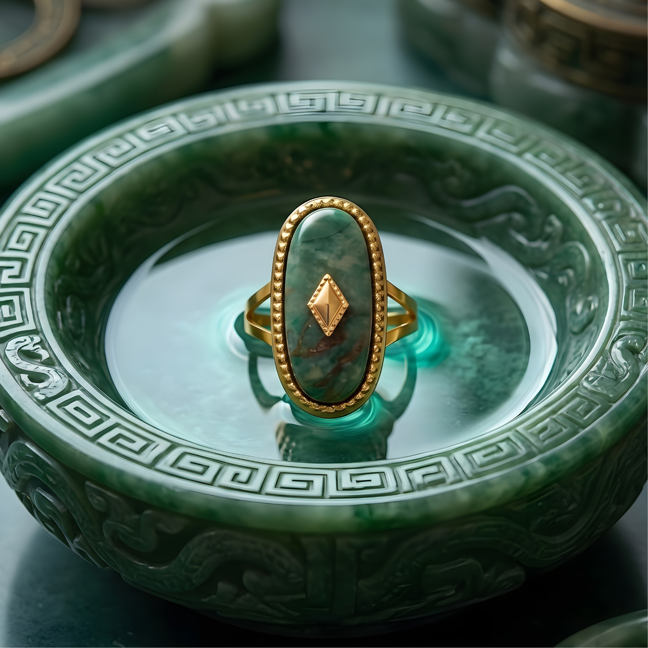 Ring Amulet Jade
