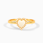 Ring Heart Opal
