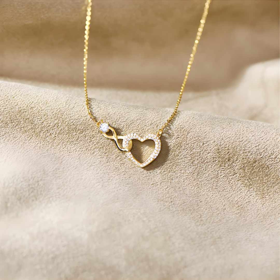 Necklace Heart Infinity