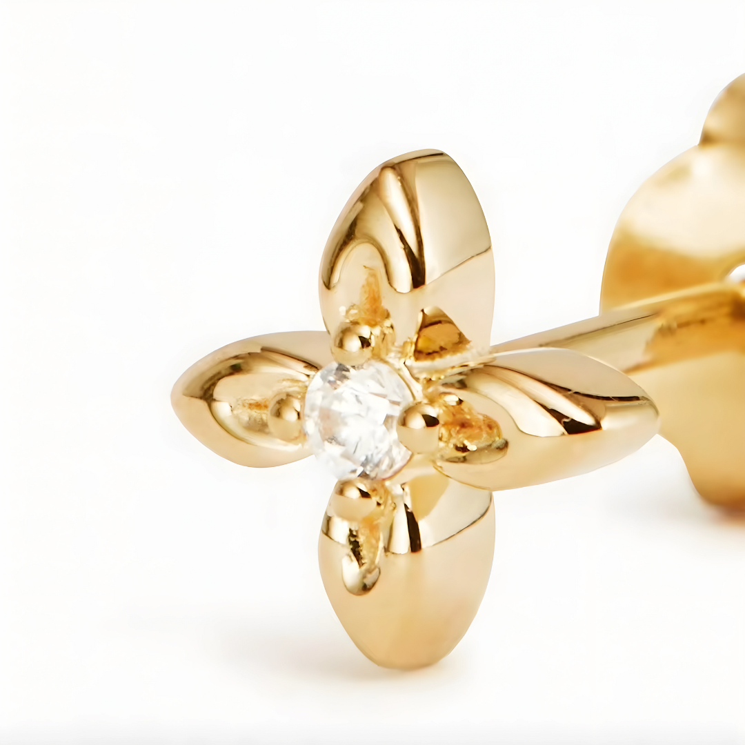 Earrings Mini Rayo S925 Banados in Gold