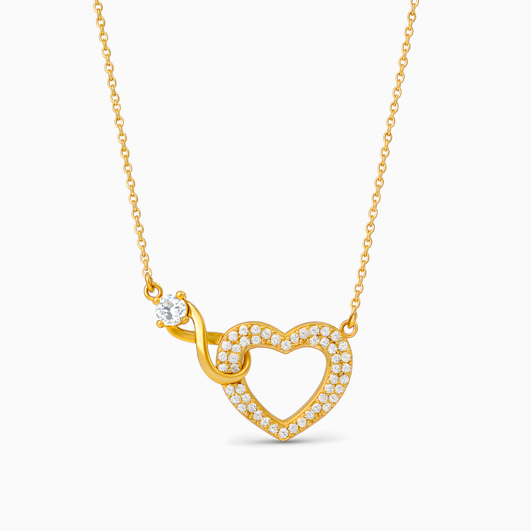 Necklace Heart Infinity