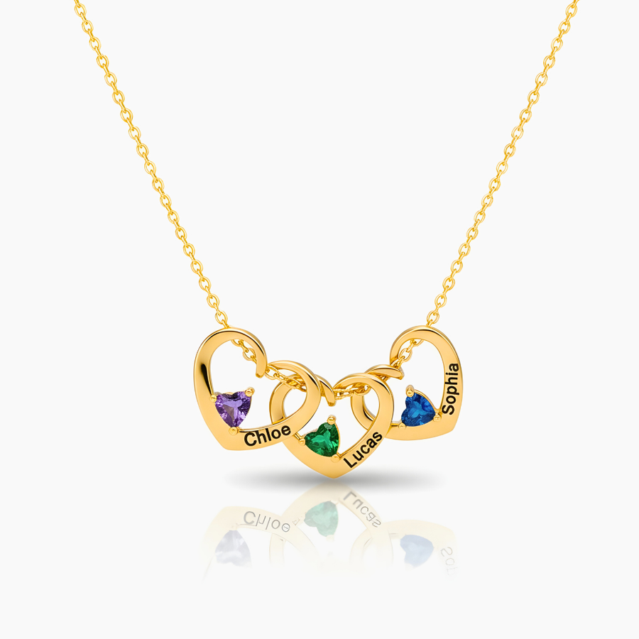 Necklace Hearts Interlocking for my Mother