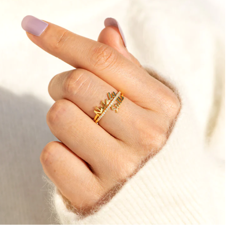Ring Promise Eternal Personalizado with Names