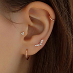 Earrings Diamond Flowers