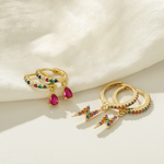 Earrings Rainbow Gold