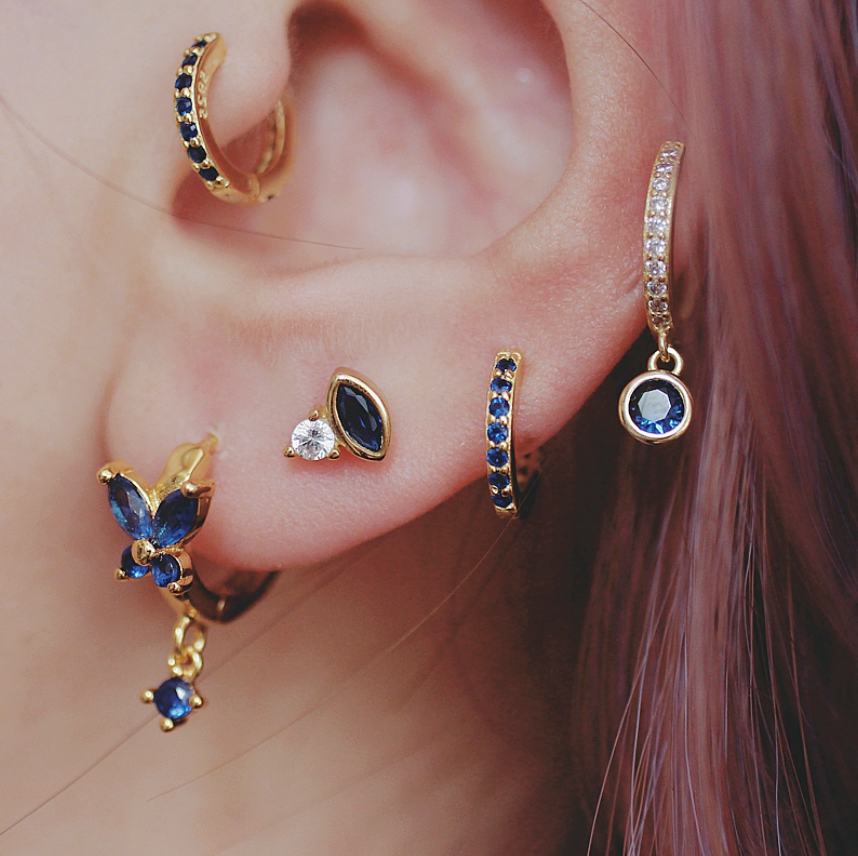 Earrings Royal Blue