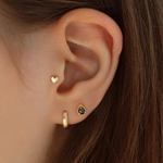 Earrings Heart Minimal