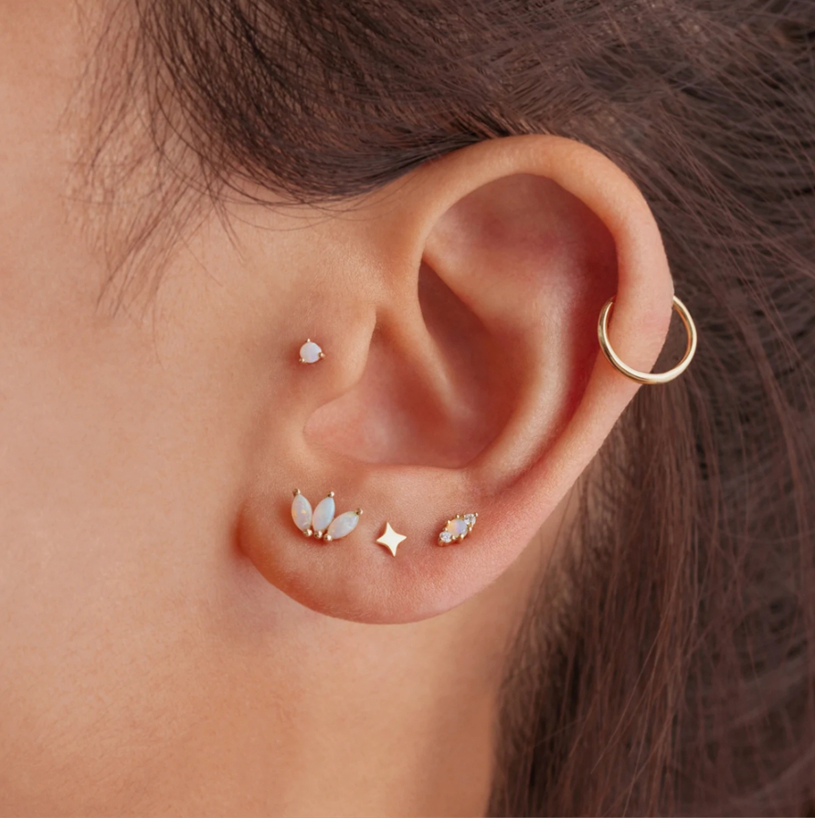 Earrings White Pearl