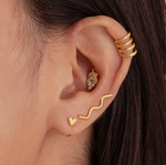 Earrings Huggie Cora