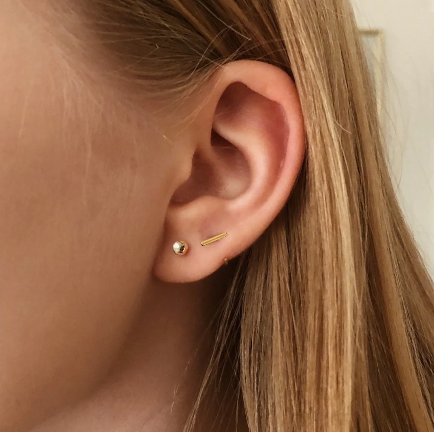 Earrings Simple Bar