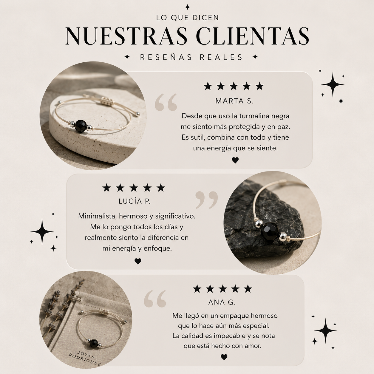 Bracelet Turmalina Negra