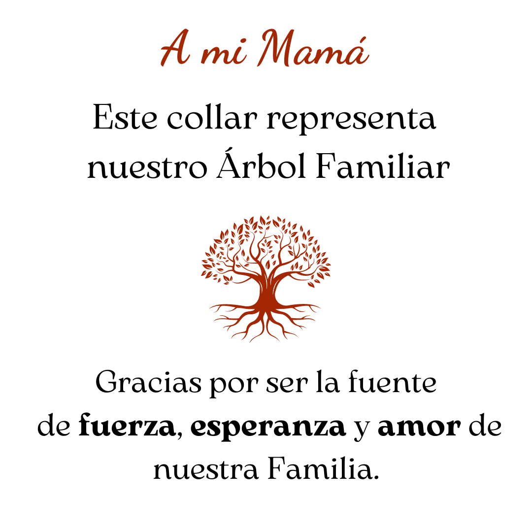 Necklace Arbol of The Family for my Mom
